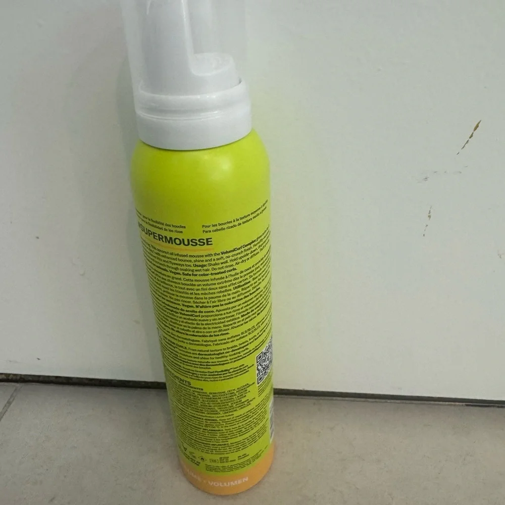 DevaCurl Supermousse - Vibrant Green and Soft Orange